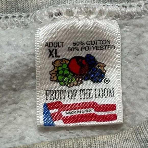 Vintage Georgetown University Hoyas Sweatshirt Men’s Size XL Gray 90s Flaws - Picture 4 of 12